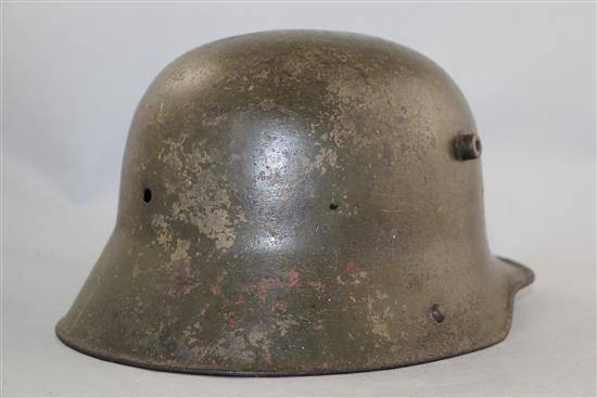 A German WWI M16 helmet,